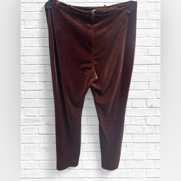 H&M Edition Brown Velvet Holiday Pants - Picture 4 of 5